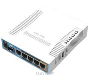 Бездротове обладнання для передачі даних Wi-Fi роутер Mikrotik hAP ac (RB962UiGS-5HacT2HnT)