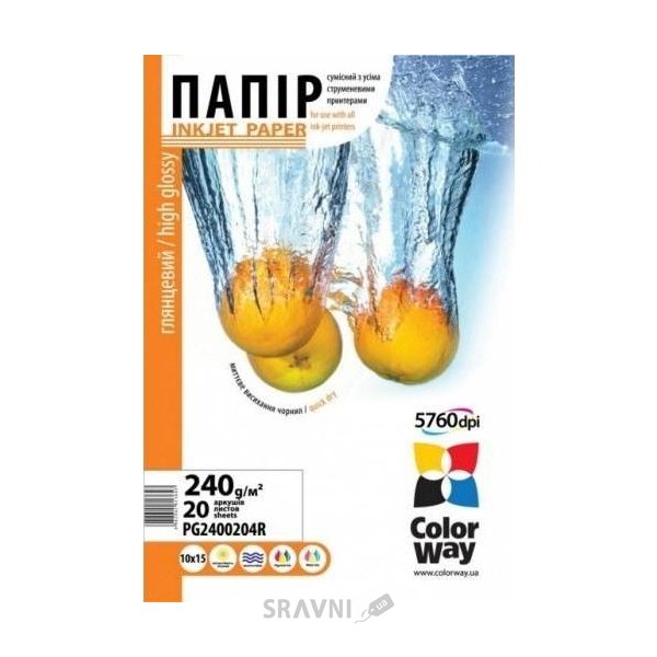 Фотопапір для принтерів Фотобумага Colorway PG200-50 А4 (PG200050A4)