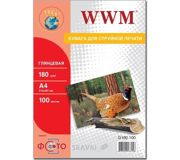 Фотопапір для принтерів Фотобумага WWM G180.100