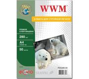 Фотопапір для принтерів Фотобумага WWM PSG280.50